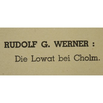 Maler im Osten, Rudolf G. Werner: Die Lowat bei Cholm. Espenlaub militaria